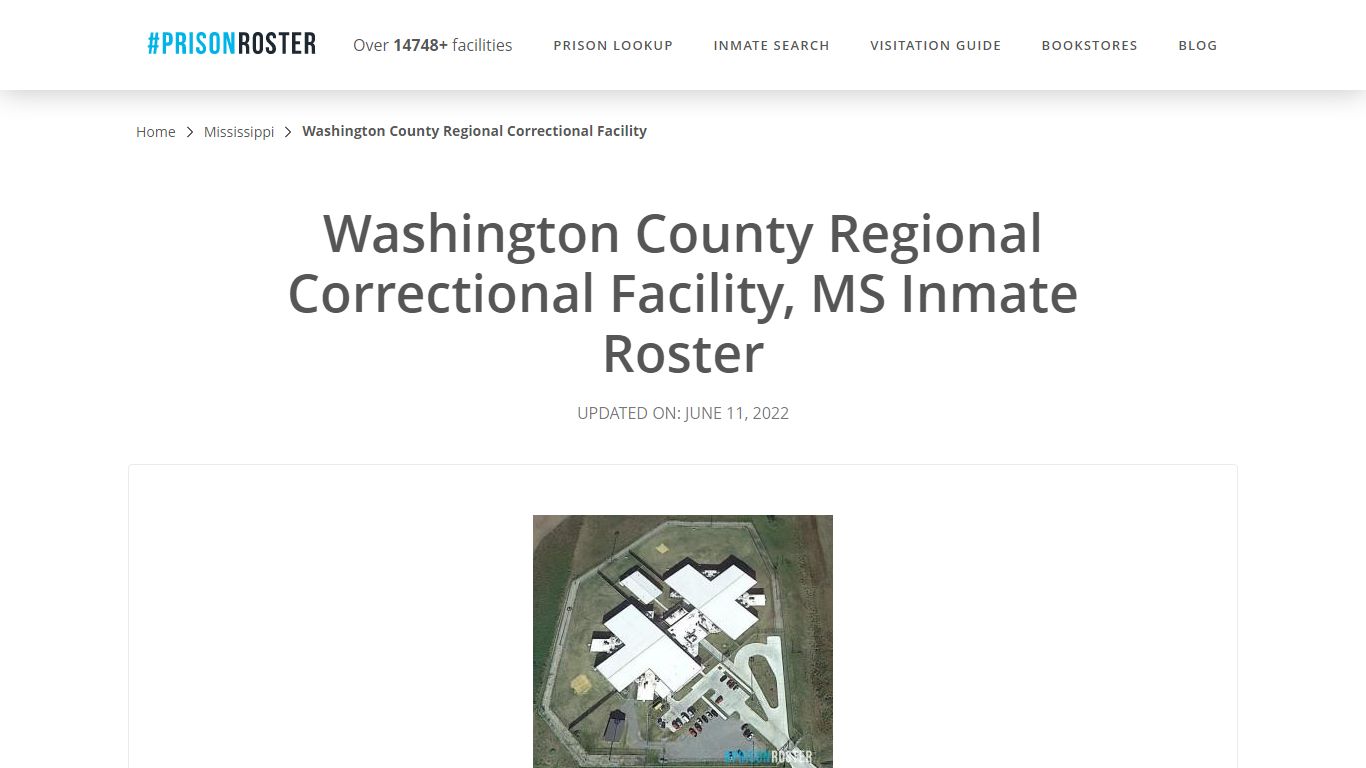 Washington County Regional Correctional Facility, MS Inmate Roster